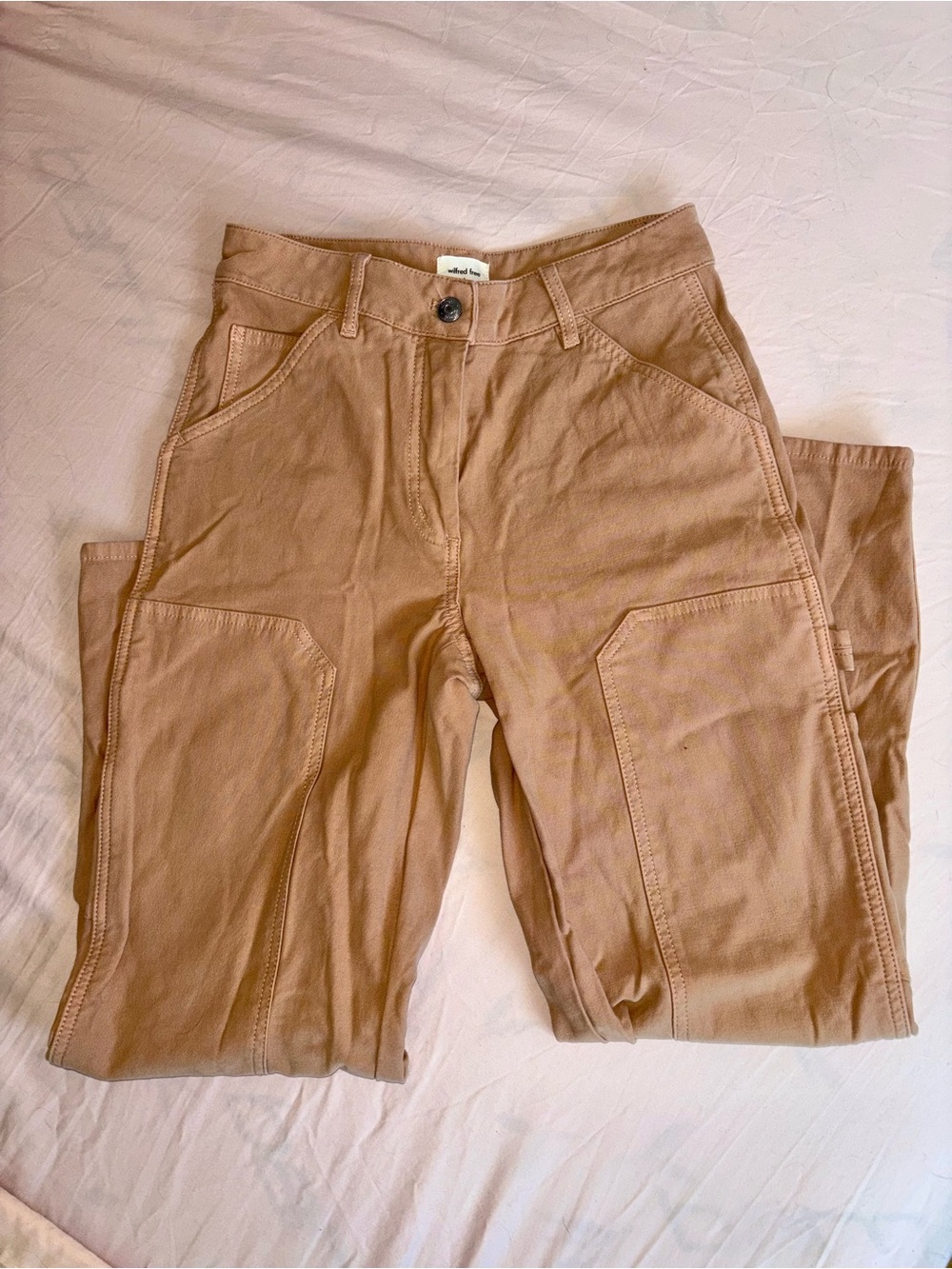Aritiza | Wilfred Free Brennan Utility Pants | Size 0 XS | Tan | Workwear Casual